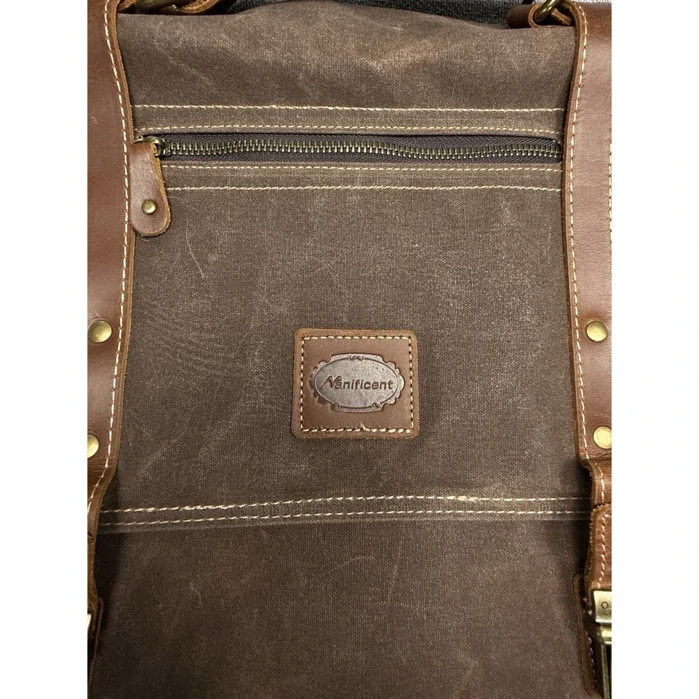 Laptop Messenger bag for Mens 15.6 Inch, Waterproof Vintage Genuine Leather M...